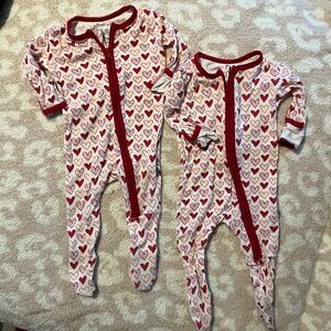 SOLD Kickee Pants Footies for twin girls